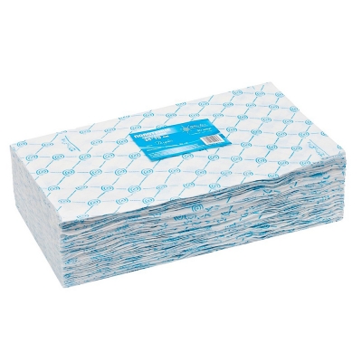 Полотенце White line спанлейс 35х70 см голубой 50 шт Полотенца бумажные купить в Продез Сочи