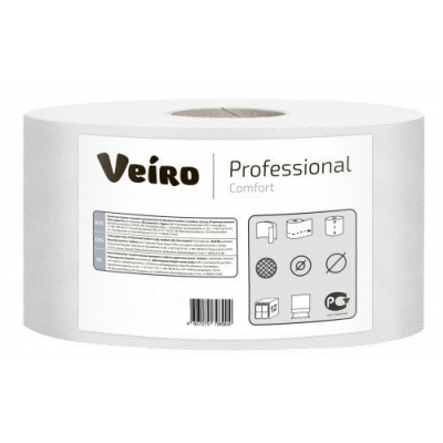 Туалетная бумага Veiro Professional Comfort 2 слоя 200 листов 25 м белая 48 шт Туалетная бумага купить в Продез Сочи
