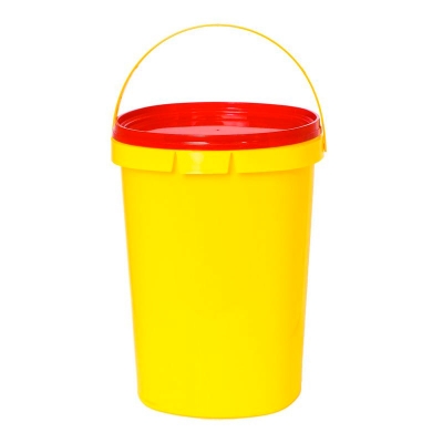 Емкость-контейнер для сбора игл Инновация 3 л класс Б желтый Емкости класса Б для утилизации для медицинских отходов купить в Продез Сочи