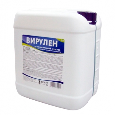 Вирулен дезинфицирующее средство 5 л Средства дезинфекции поверхностей купить в Продез Сочи