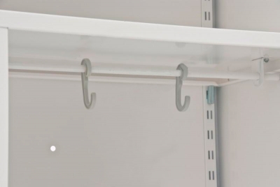 Шкаф медицинский металлический для уборочного инвентаря и одежды МЕТ ЭССЕН 2МУ 190x80x40 cм Шкафы для медицинского кабинета купить в Продез Сочи