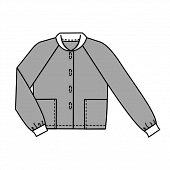 Куртка для работника оперблока Новисет размер 56-58 XL Одежда медицинская для хирурга купить в Продез Сочи