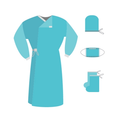 Комплект одежды хирургической КХ-1 стерильный 1 шт Одежда медицинская для хирурга купить в Продез Сочи