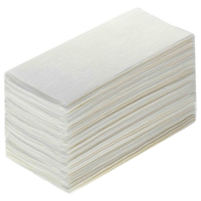 Бумажные полотенца Терес Стандарт Z- сложение 1 слой белые 22x23 см 200 листов Полотенца бумажные купить в Продез Сочи